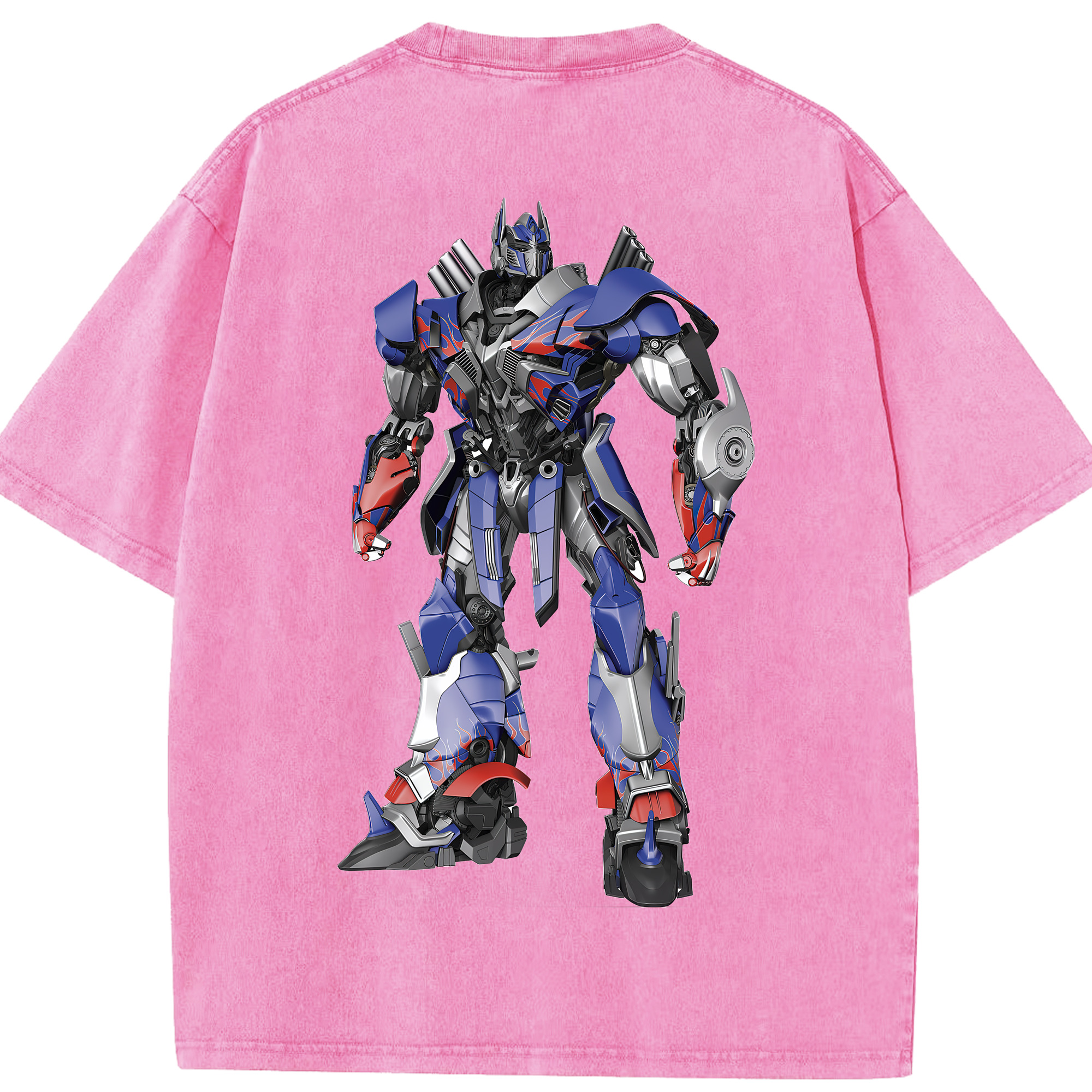 （画像用） Transformers トランスフォーマー 綿100% ヴィンテージ風 半袖Tシャツ（背面プリント）